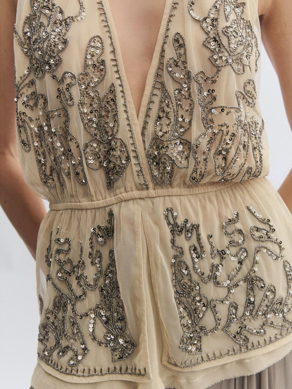 ZW COLLECTION LIMITED EDITION EMBROIDERED HALTER
TOP - Picture 2 of 9